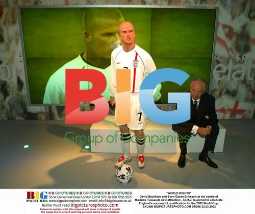 David Beckham and Sven Goran Eriksson at Madame Tussauds