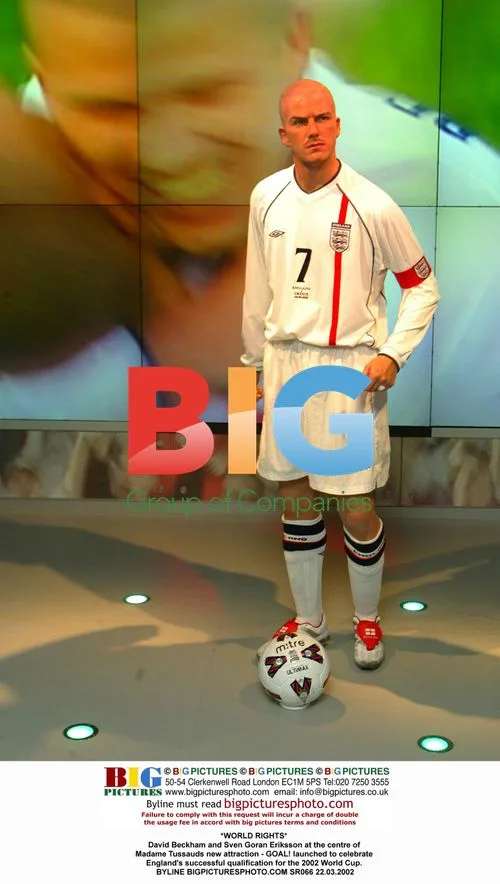 David Beckham and Sven Goran Eriksson at Madame Tussauds