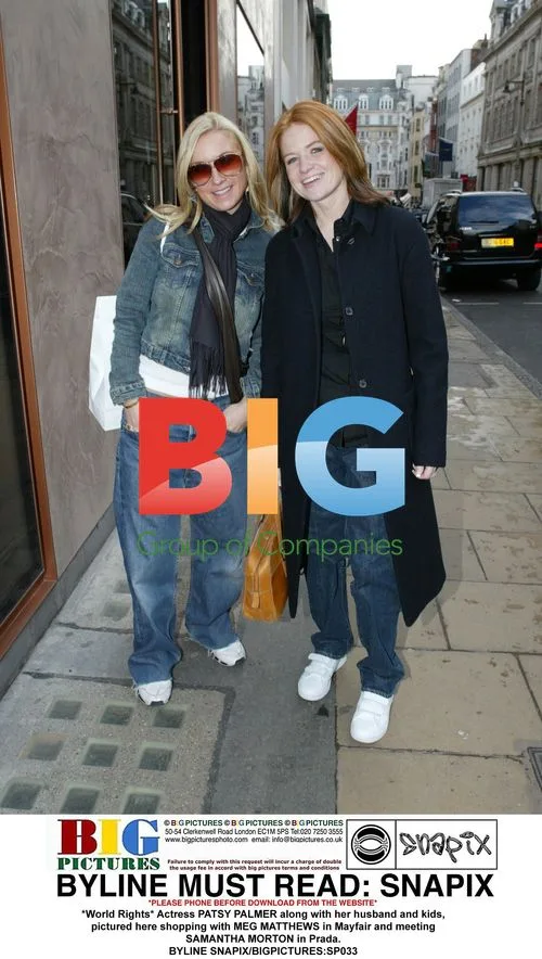 Patsy Palmer and family shopping with Meg Matthews