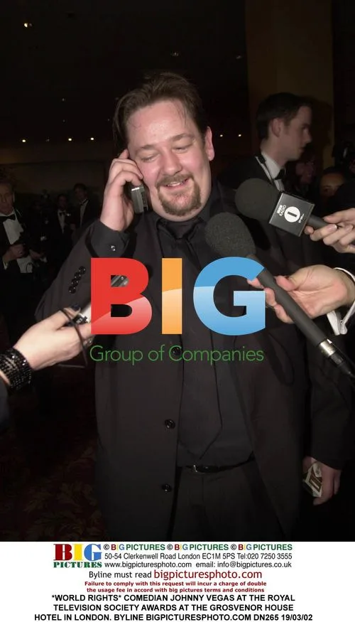 Comedian Johnny Vegas at Royal TV Society Awards