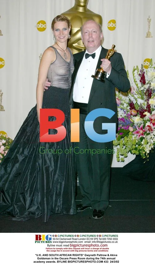 Gwyneth Paltrow & Akiva Goldsman at Oscars Press Room