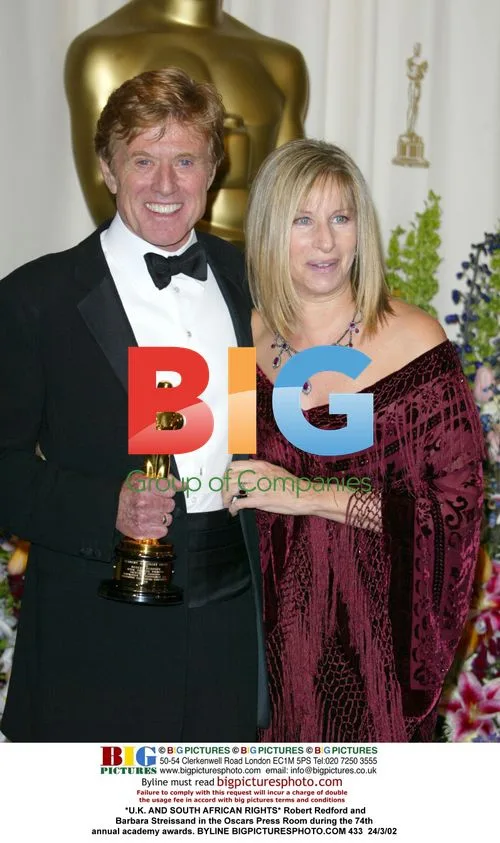 Redford and Streisand at Oscars Press Room