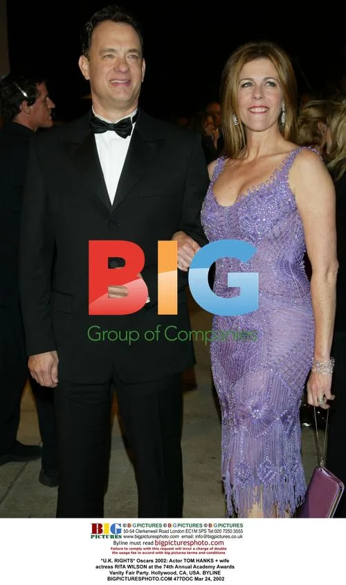 Tom Hanks and Rita Wilson at 2002 Oscars Vanity Fair Party