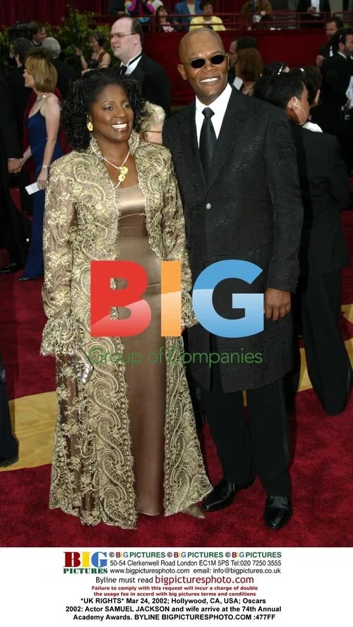 Samuel Jackson and wife at Oscars 2002