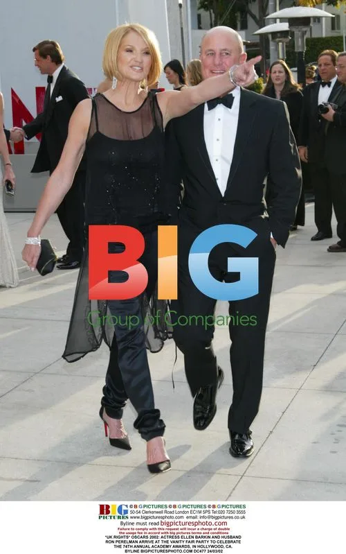 Ellen Barkin and Ron Perelman at Vanity Fair Oscars Party