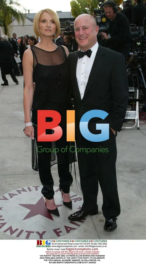 Ellen Barkin and Ron Perelman at Oscars 2002