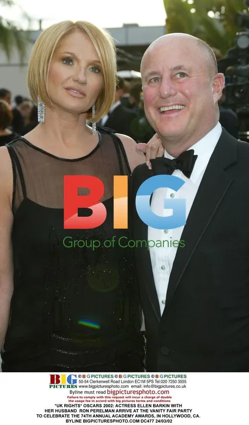 Ellen Barkin and Ron Perelman at Vanity Fair Oscars Party