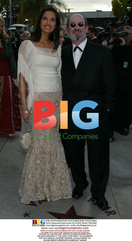 Salman Rushdie at 2002 Oscars Vanity Fair Party