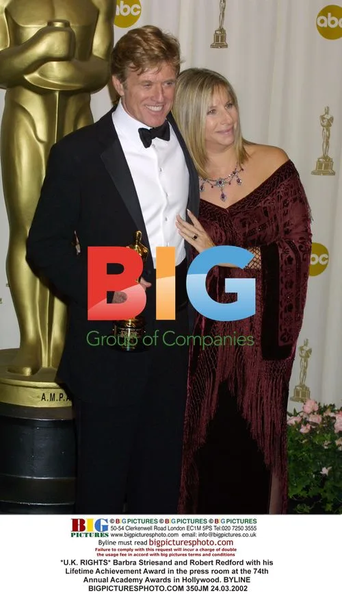 Barbra Streisand and Robert Redford at Oscars