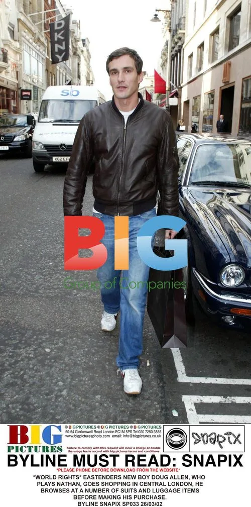 EastEnders Actor Doug Allen Shopping in London