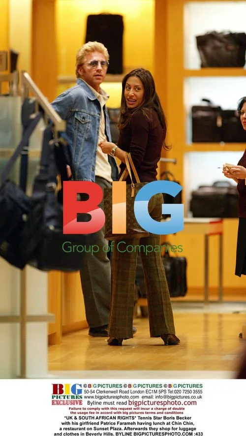 Boris Becker & girlfriend shop in Beverly Hills