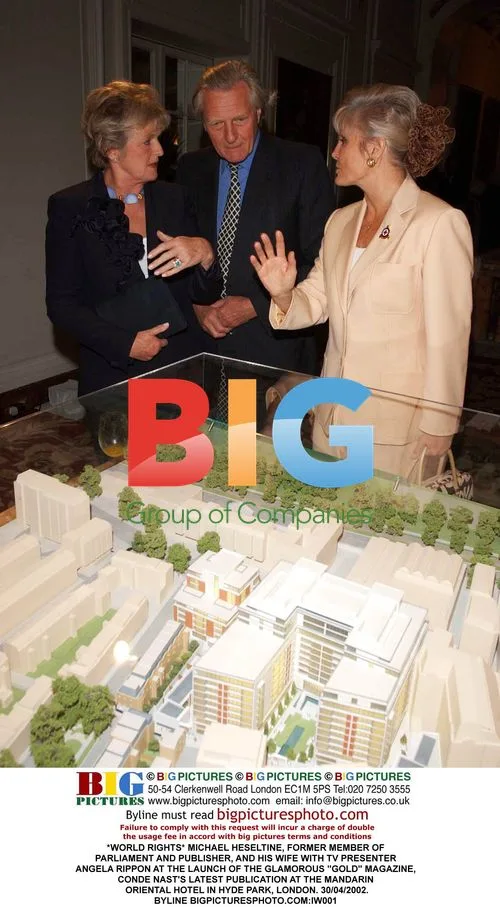 MICHAEL HESELTINE and ANGELA RIPPON at GOLD magazine launch