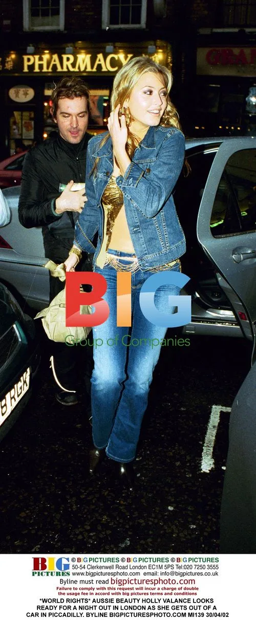 Holly Valance Leaving Car in London
