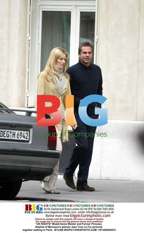 Karen Mulder and Jean Yves Le Fur in Paris