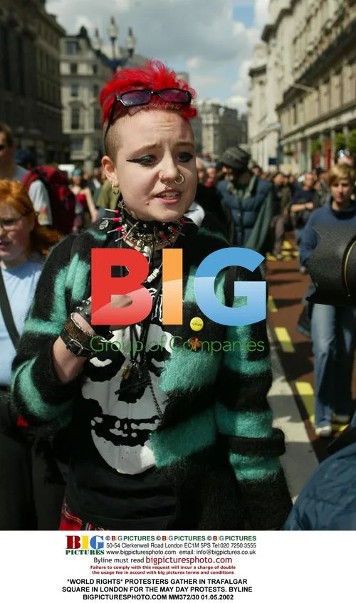 May Day Protest in Trafalgar Square, London