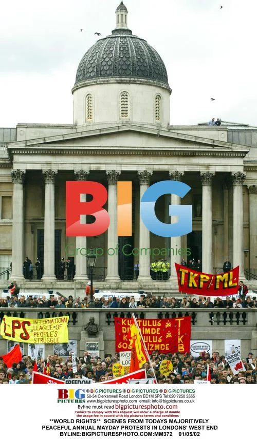 Peaceful Annual Mayday Protests in London's West End