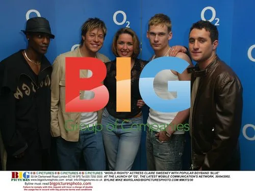 Claire Sweeney and Blue at O2 Launch