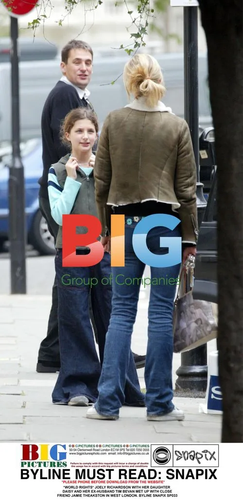Joely Richardson with Daisy and Tim Bevan