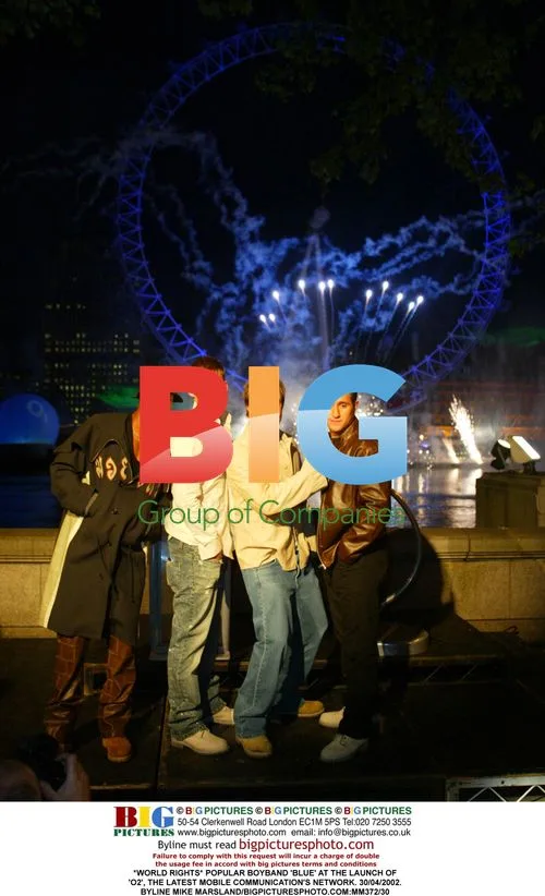 Boy band Blue at O2 launch