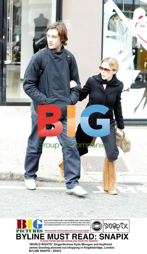Kylie Minogue and James Gooding shop in London