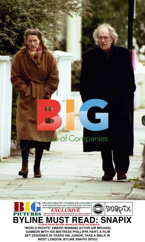 Sir Michael Gambon Walks With Mistress Phillippa Hart