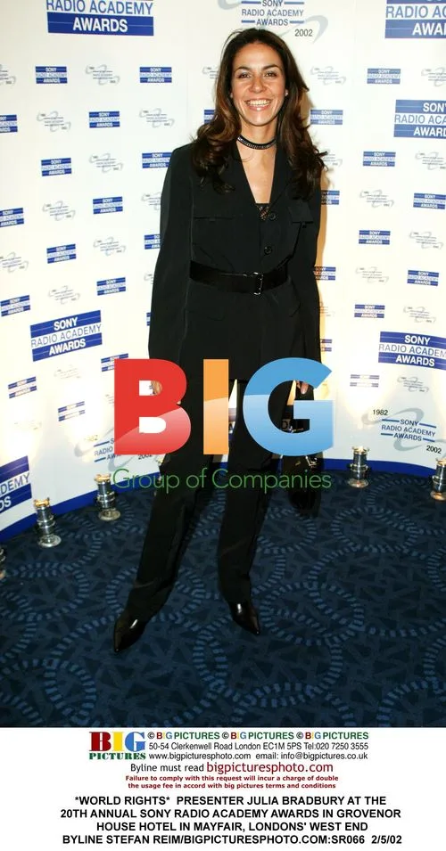Julia Bradbury at Sony Radio Academy Awards
