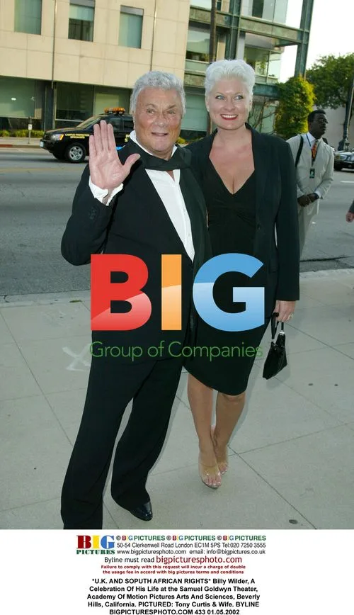Tony Curtis and Wife at Wilder Tribute