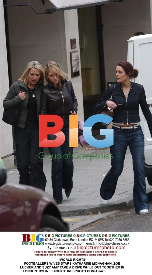Footballers Wives Stars Drive in London
