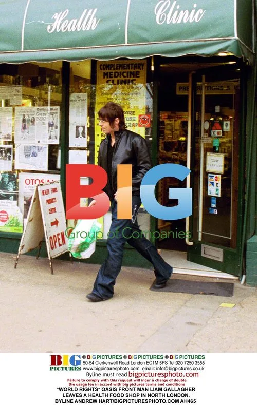 Liam Gallagher Leaves Health Food Shop