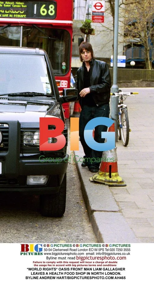 Liam Gallagher leaves health food shop in London