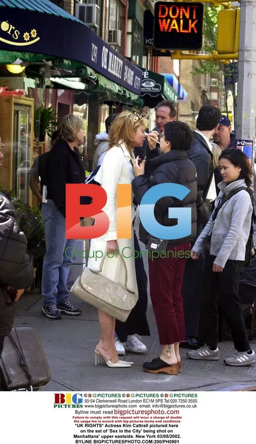 Kim Cattrall on 'Sex in the City' set