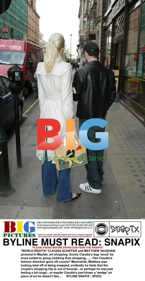 Claudia Schiffer and Matthew Vaughan Shopping