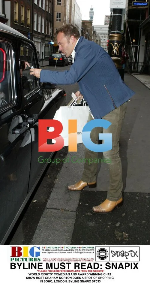 Graham Norton Shopping in Soho, London