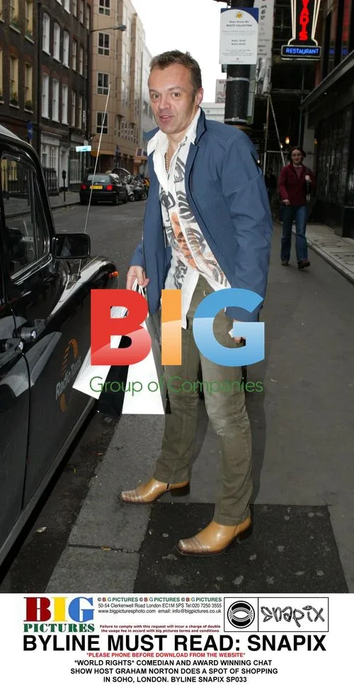 Graham Norton Shopping in Soho, London