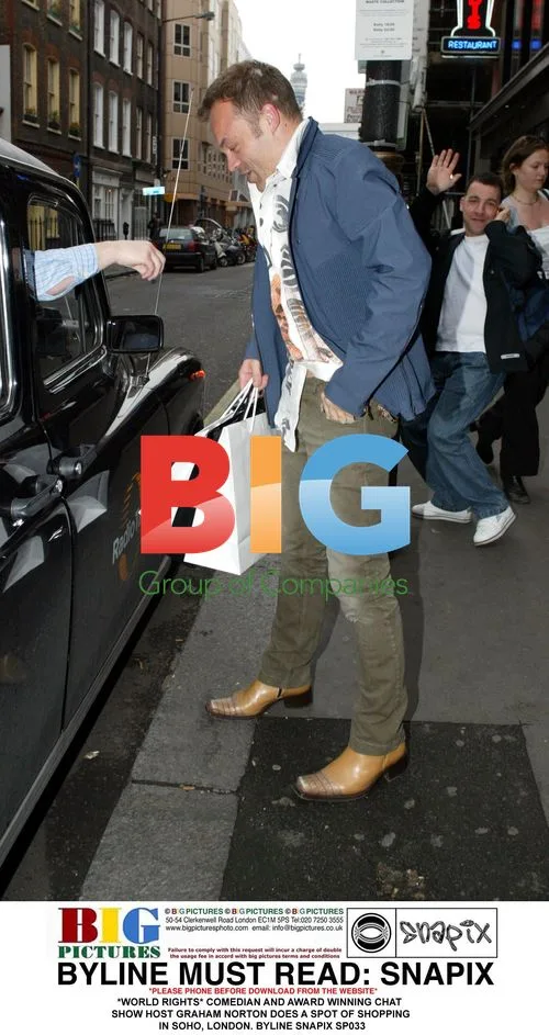 Graham Norton Shopping in Soho, London
