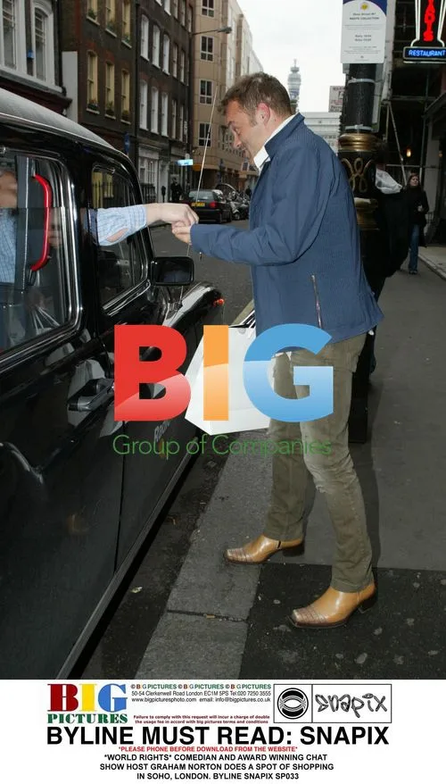 Graham Norton Shopping in Soho, London