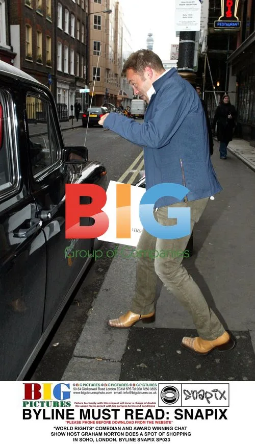 Graham Norton Shopping in Soho, London