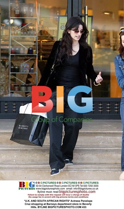 Penelope Cruz shopping at Barneys in Beverly Hills