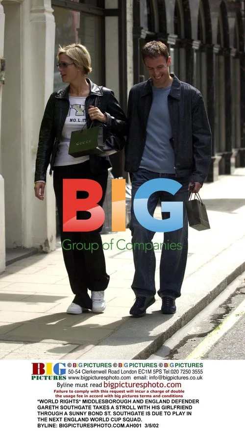 Gareth Southgate and Girlfriend on Bond St