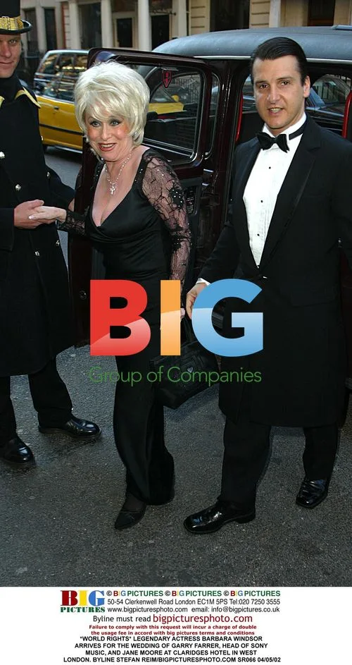 LEGENDARY ACTRESS BARBARA WINDSOR ARRIVES FOR WEDDING