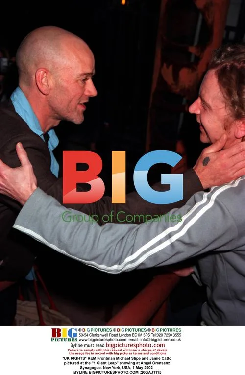 Michael Stipe and Jamie Catto at "1 Giant Leap" event