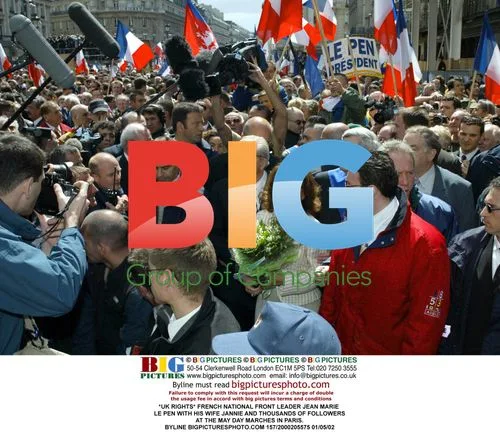 Jean Marie Le Pen at May Day March in Paris