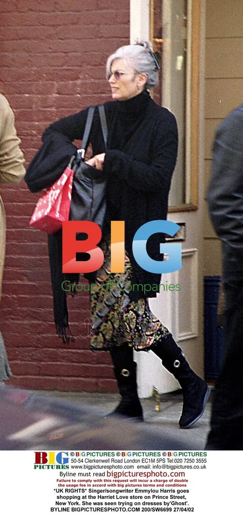 Emmylou Harris goes shopping in New York