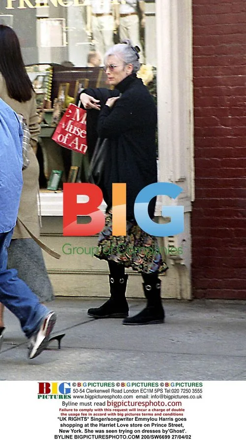 Emmylou Harris goes shopping in New York