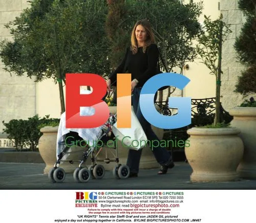 Steffi Graf and son JADEN GIL shopping in California
