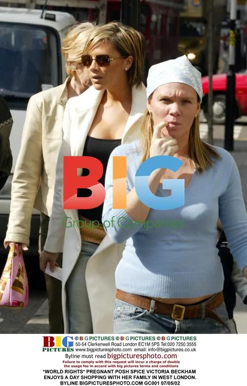 Pregnant Victoria Beckham Shopping in London