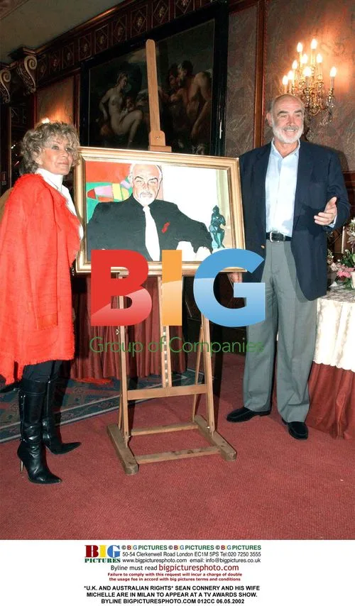 Sean Connery and Wife Michelle in Milan