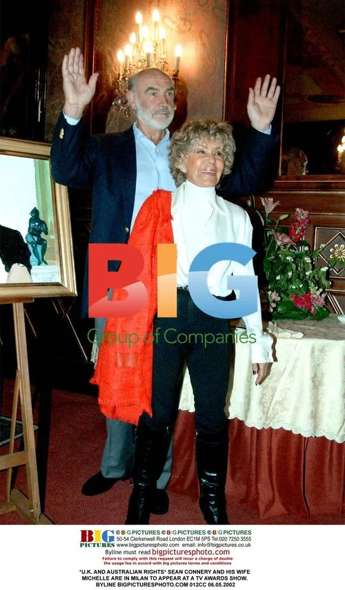 Sean Connery and wife Michelle in Milan