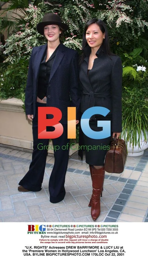 Drew Barrymore & Lucy Liu at Hollywood Luncheon