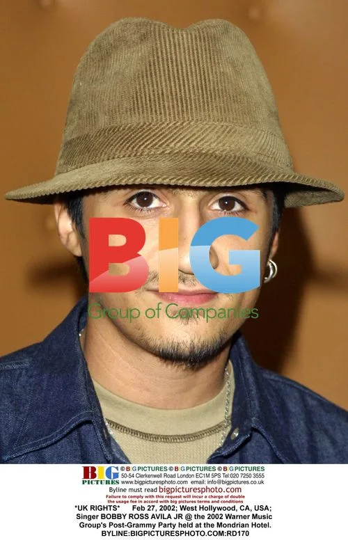 Singer Bobby Ross Avila Jr. at 2002 Warner Music Grammy Party